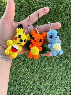 Pokémon 3 piece key chain